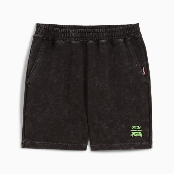PUMA x TEENAGE MUTANT NINJA TURTLES Men's Relaxed Fit  7" Shorts, PUMA Black, extralarge-IND